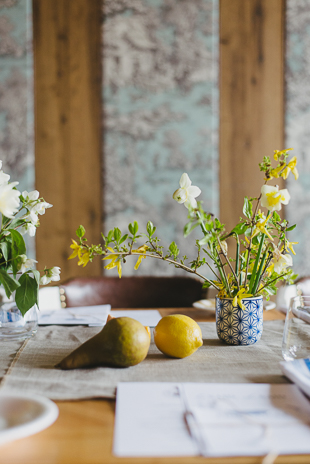 bosc pears were a perfect addition to a garden bridal shower