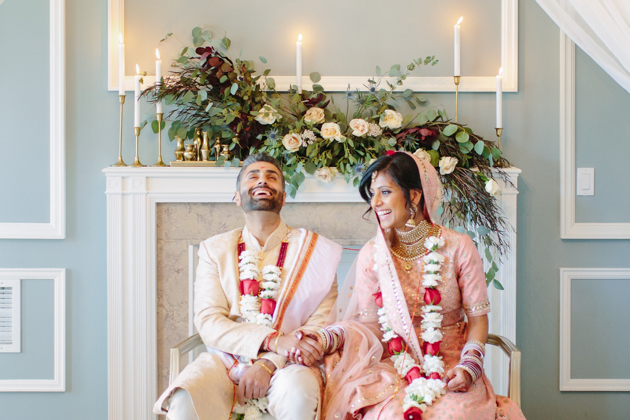 Modern Indian Harding Waterfront Estate wedding