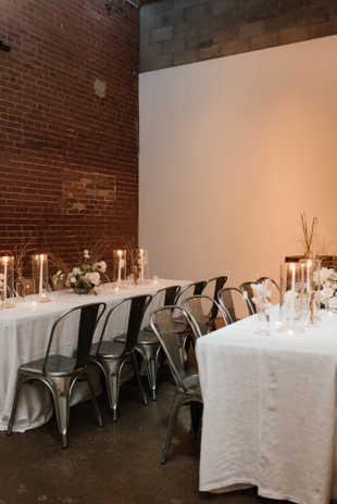 Trendy wedding decor with dry flowers and grass