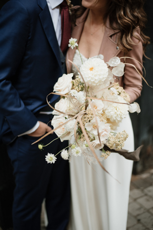 Rain on wedding day at this Only One Gallery wedding