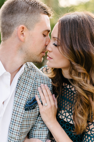 Romantic engagement photos at Spadina Museum winery