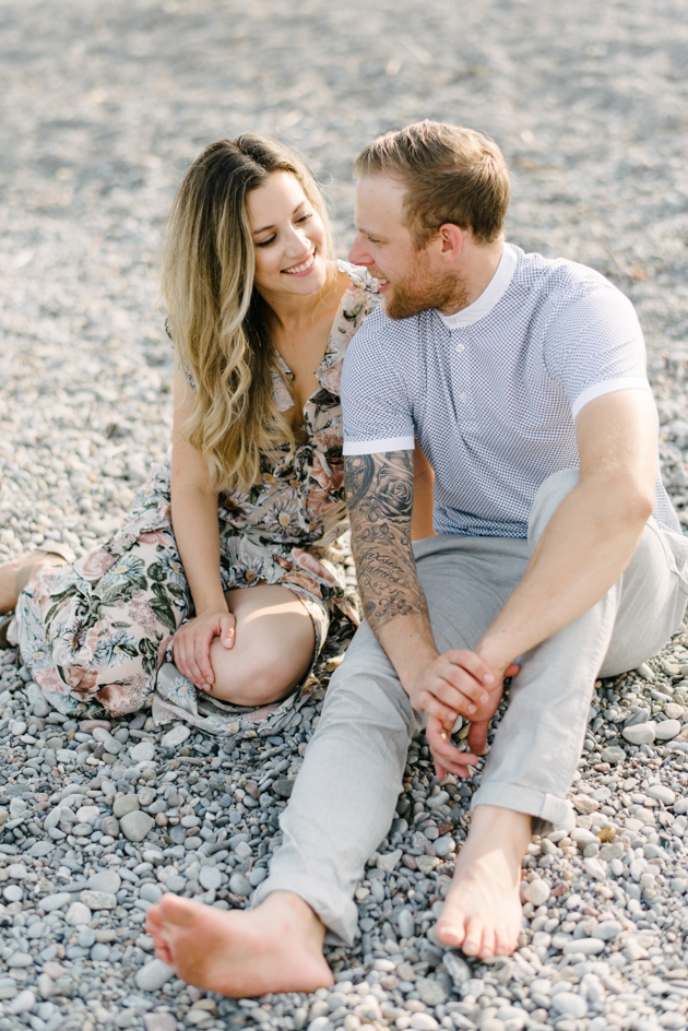 Summer family shoot on a beach in Toronto